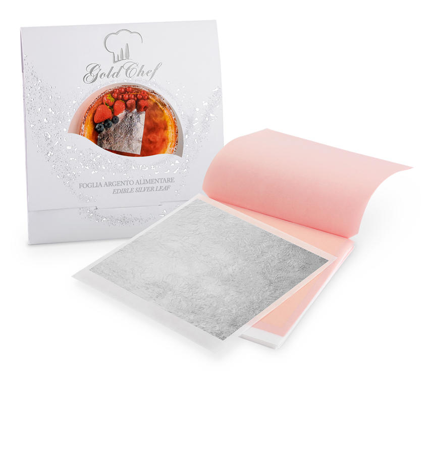 Silver Leaf Foil Sheets - Pack of 25