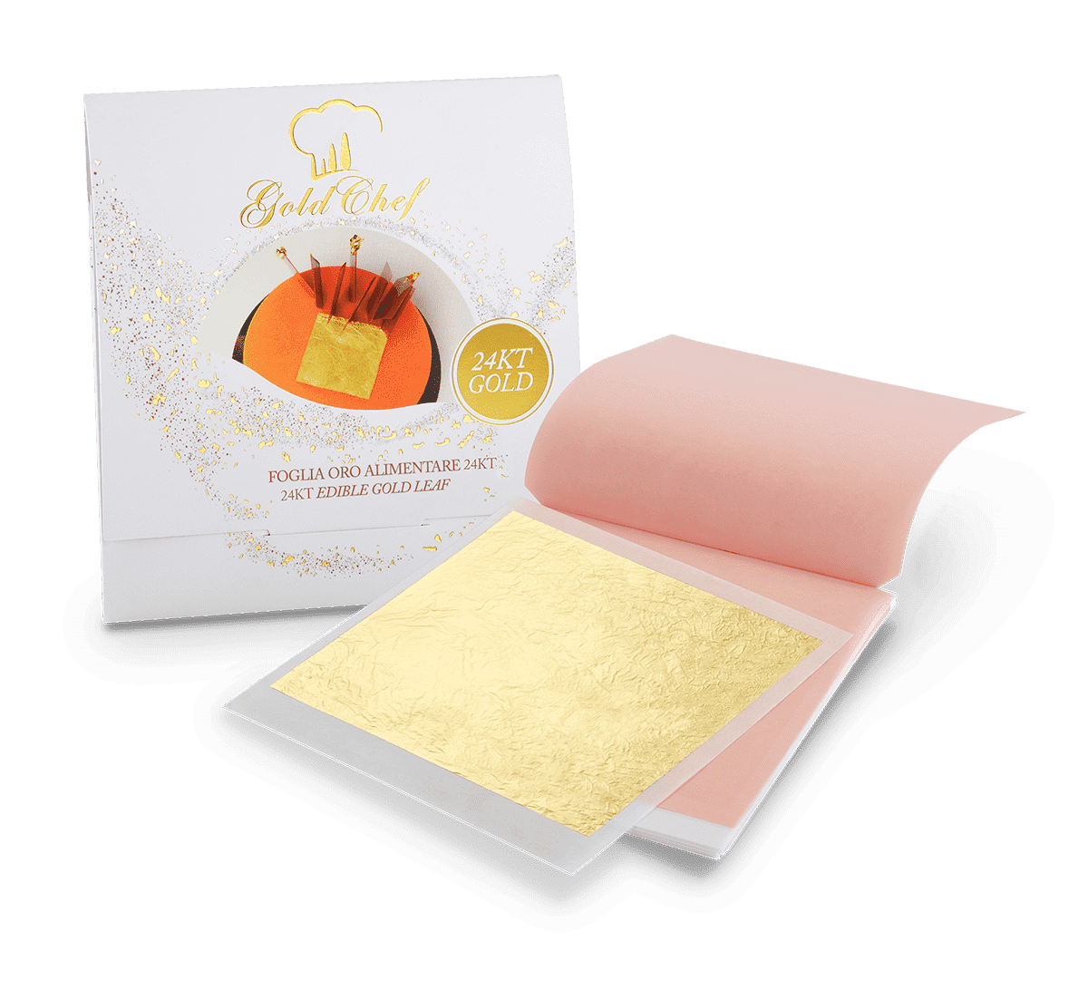 Edible Gold Leaf Flakes | Buy Pure Gold Flakes for Cakes, 100 mg