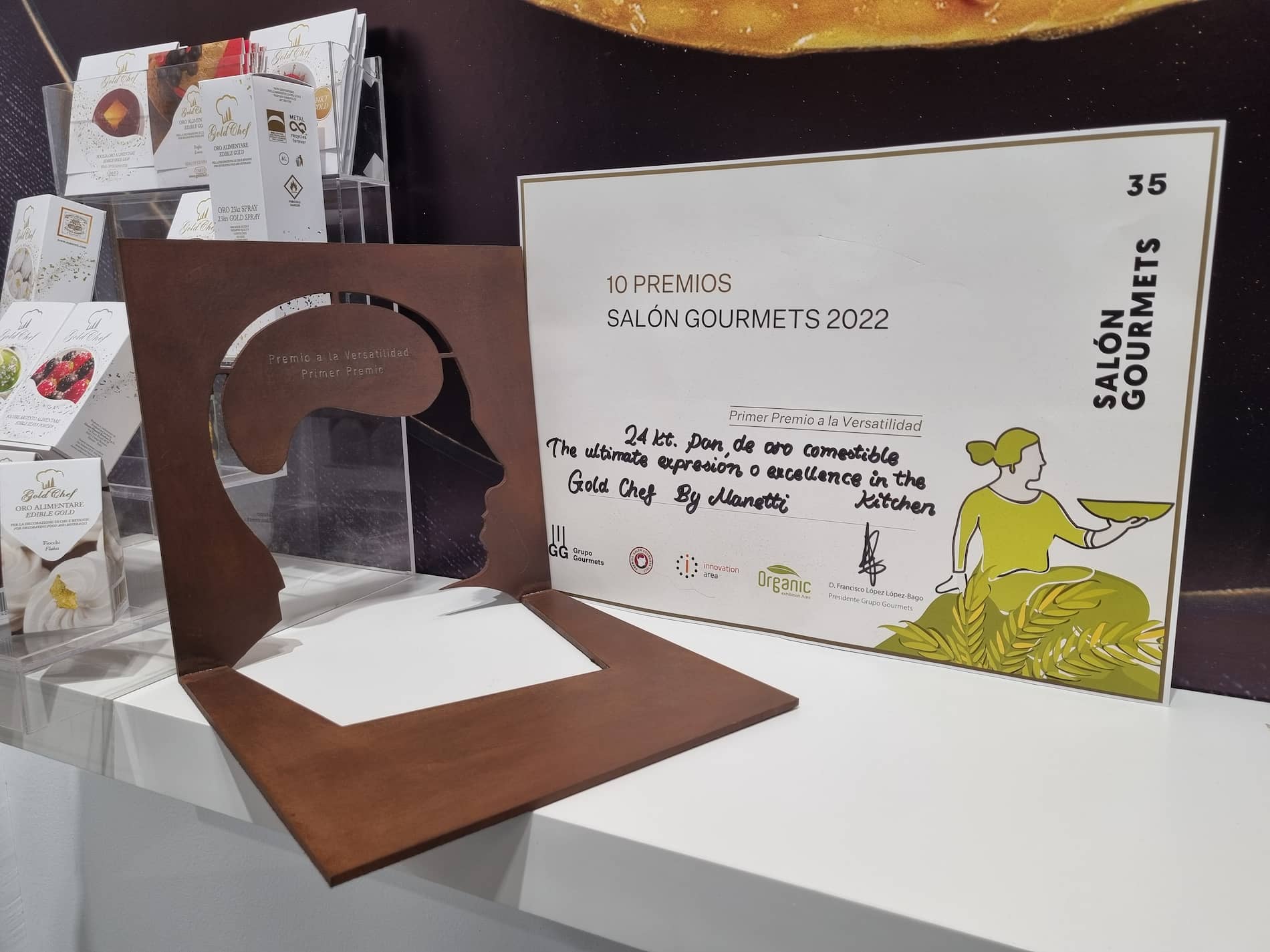 premio salon gourmets vinto da Gold Chef Manetti